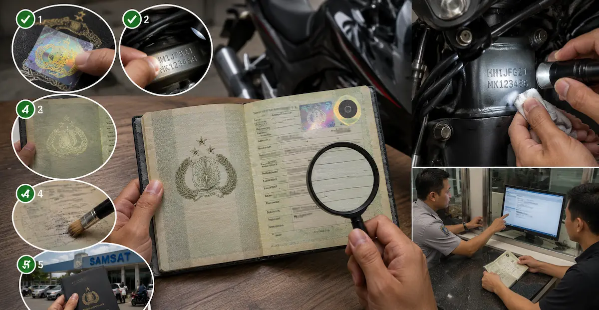Cara Cek BPKB Asli atau Palsu Sebelum Beli Motor Bekas